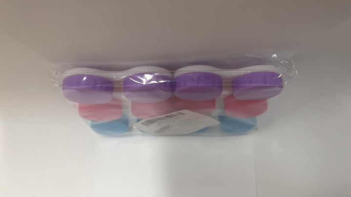 6 Packs Contact Lens Cases, Contact Lenses Holder Box with Left/Right Caps for Home Travel Outdoor