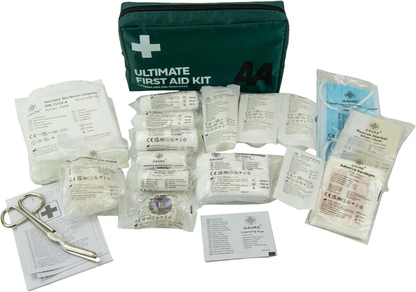 Ultimate First Aid Kit - 0903 - a Family Essential for Car Home Holidays Travel Camping Caravans Office, Black