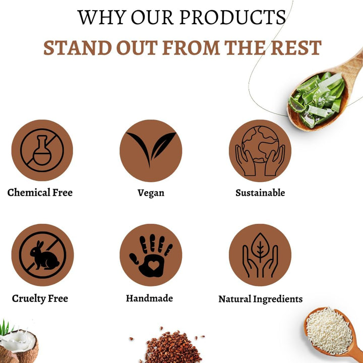 Rice Water Coconut Hair Growth Spray - Leave in Conditioner Infused with Coconut Oil Hair & Essential Oil for Hair Growth, Reduces Hair Fall, Dandruff & & Promotes Thicker Hair - 250Ml