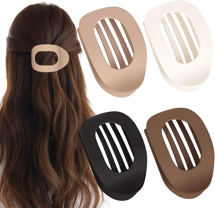 Medium Claw Hair Clips Set for Women - 3 Styles Rectangle Clips for Thick Hair| 3.5 Inch Large Hair Claw Clips for Thick Hair + 2Inch Medium Hair Claw Clips for Fine Hair + 1.5Inch Small Hair Clips