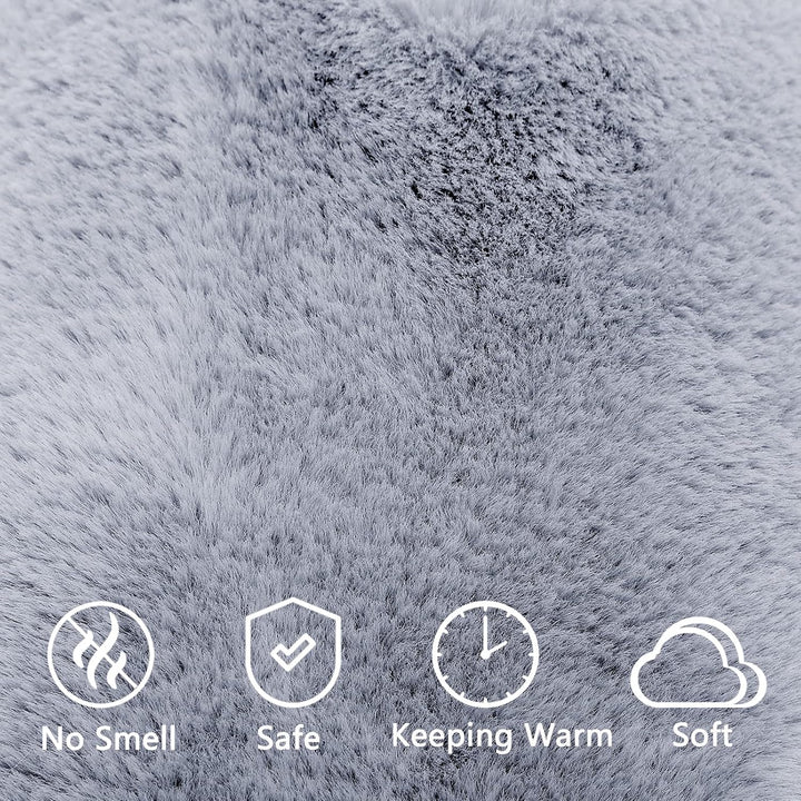 Hot Water Bottle Cover - Soft Cover, 2L, Grey