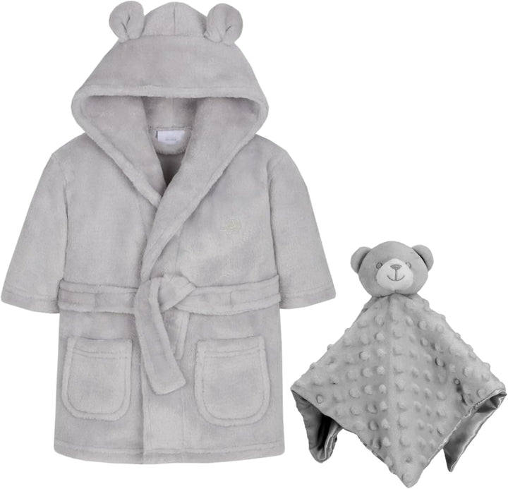 Baby Dressing Gown & Comforter Set - Newborn Baby Gift Set, Robe & Comforter for Baby Boys & Baby Girls, Gender Neutral Baby Gifts for Gender Reveal, Perfect for Baby Hamper