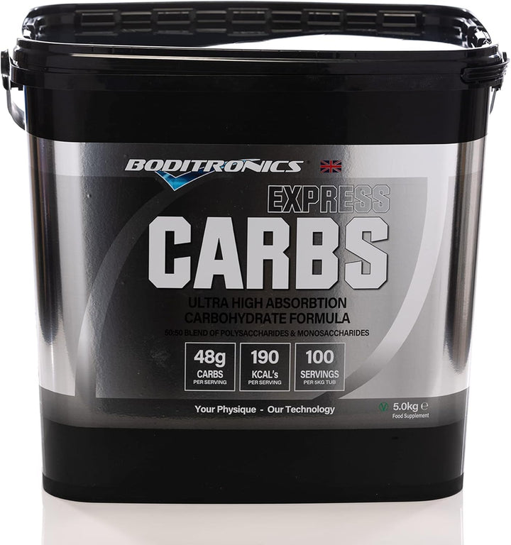 5 Kg Express Carbs, for Pre Workout Energy Drink Powder with 95G Carbohydrate Supplements for Quick Energy Booster during the Workout (5 Kg)