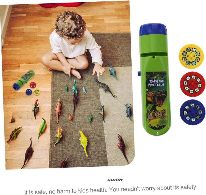 Dinosaur Projection Toy Interactive Dinosaur Projection Flashlight Boys and Girls Hands Toy for Playtime Educational for Toddlers