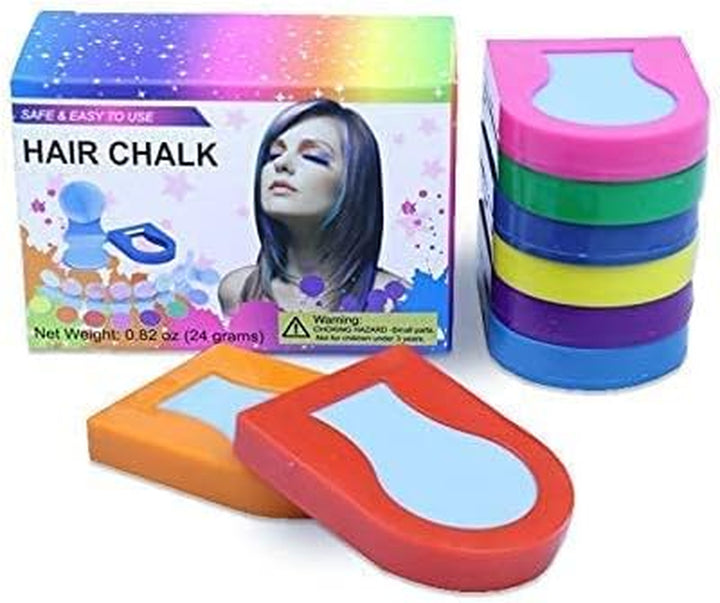 8PCS  Hair Chalk for Girls, Temporary Bright Hair Dye for Girls Women Gifts Washable Hair Chalk for Halloween,Christmas,Makeup,Birthday Party