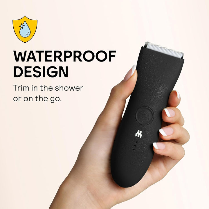 the Trimmer Original, Body Hair Trimmer for Men, Electric Shaver for Pubic Hair, Chest, Legs & Bikini, Waterproof & Rechargeable, Onyx