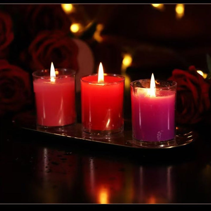 2 Pcs/Set Cup Packaged Aromatherapy Candle,45-50 Degree Low-Temperature Candle, Smoke-Free Cotton Core, Suitable for Weddings, Home Decoration and Spa Centers (Pink - Rose Fragrance)