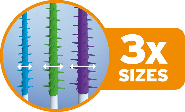 Clean between Fine Blue Brushes - Pack of 2, Total 40