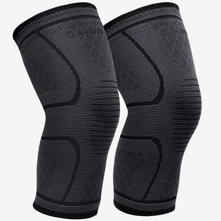 Knee Support Brace 2 Pack - Compression Knee Sleeves for Arthritis, Joint Pain, Ligament Injury, Meniscus Tear, ACL, MCL, Tendonitis, Running, Squats, Sports