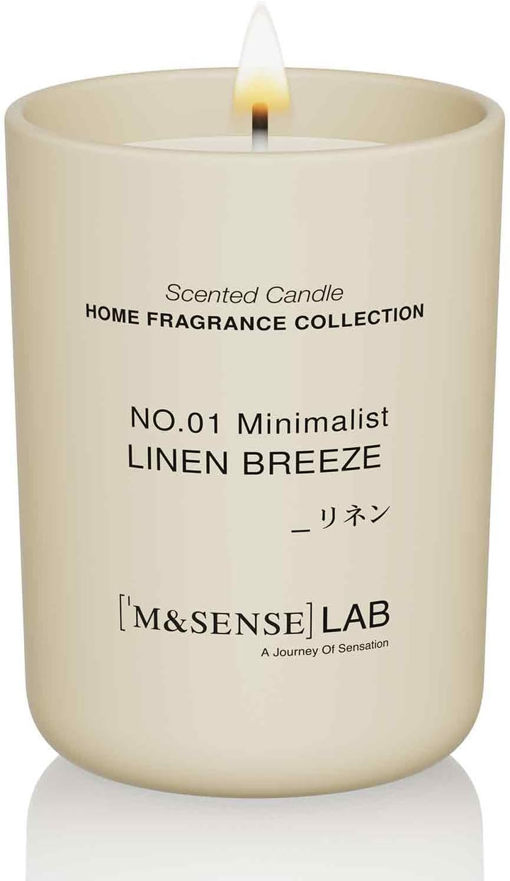 Natural Soy Candle Non Toxic Oud Wood Scented Candles for Home Small Jar Candles 150G 30 Hours Burn Time Minimalist Aromatherapy Candle Gift for Relaxation, Stress Relief,Mediation