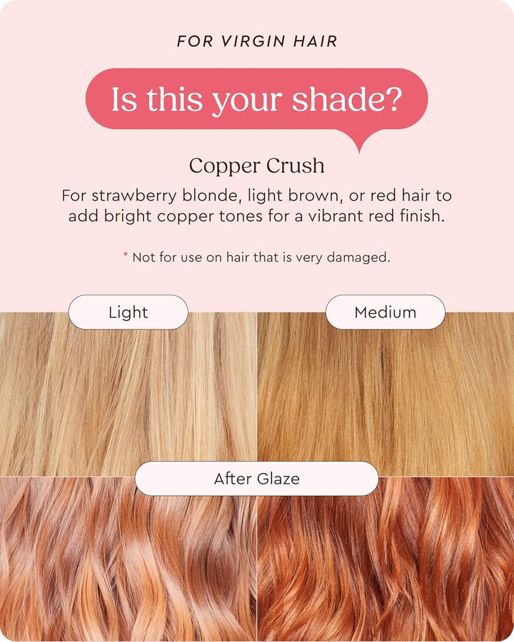 Supergloss Color Conditioning Gloss – Hydrating Semi-Permanent Color Hair Gloss & Shine Boost – Color Depositing Mask - Vegan, Cruelty-Free – 190Ml - Copper Crush - Bright Copper