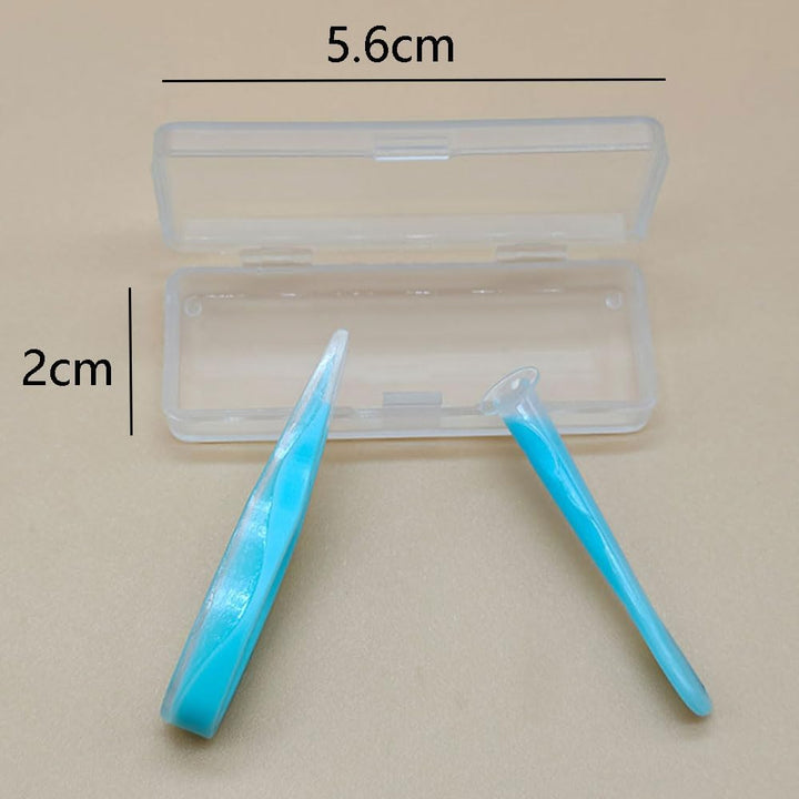 2 Pcs Contact Lens Tweezers Contact Lens Sucker Stick Set Contact Lenses Removal Tool Contact Lens Remover Tweezers and Inserter Kit with Soft Tip Contact Lenses Remover and Insertion Tool