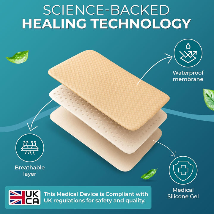 Medical Grade Silicone Scar Tape | 4Cm X 1.2M | Silicone Scar Sheets for after Surgery C Section Recovery, Wrinkles Removal, Face Treatment Gel Patches/Plasters