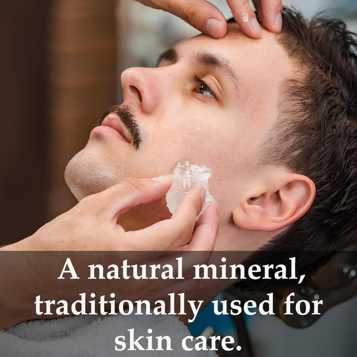 Mi Nature Potassium Alum Stone 500G |Phitkari Block| Pure Fitkari for Post Shave Care | Skin Care & Multiple Uses| Natural Deodorant