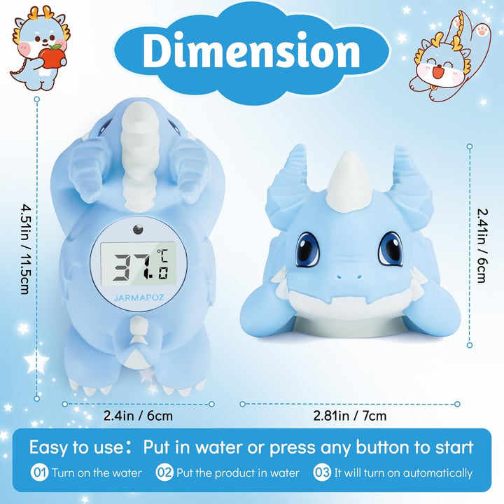 Baby Bath Thermometer Floating – Accurate Water Temperature in °C & °F for Newborns – Quick Read, Bpa-Free, Safe Bathtub Thermometer Toy for Infant Bathing