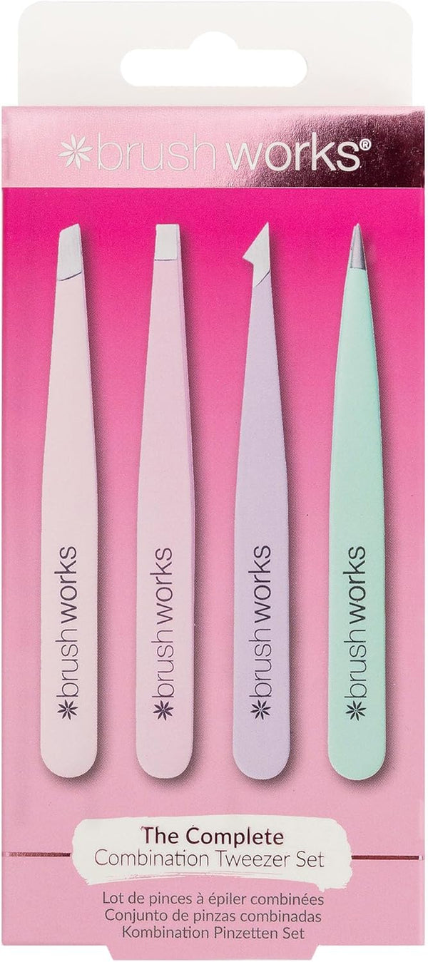 HD 4 Piece Combination Tweezer Set - Pastels