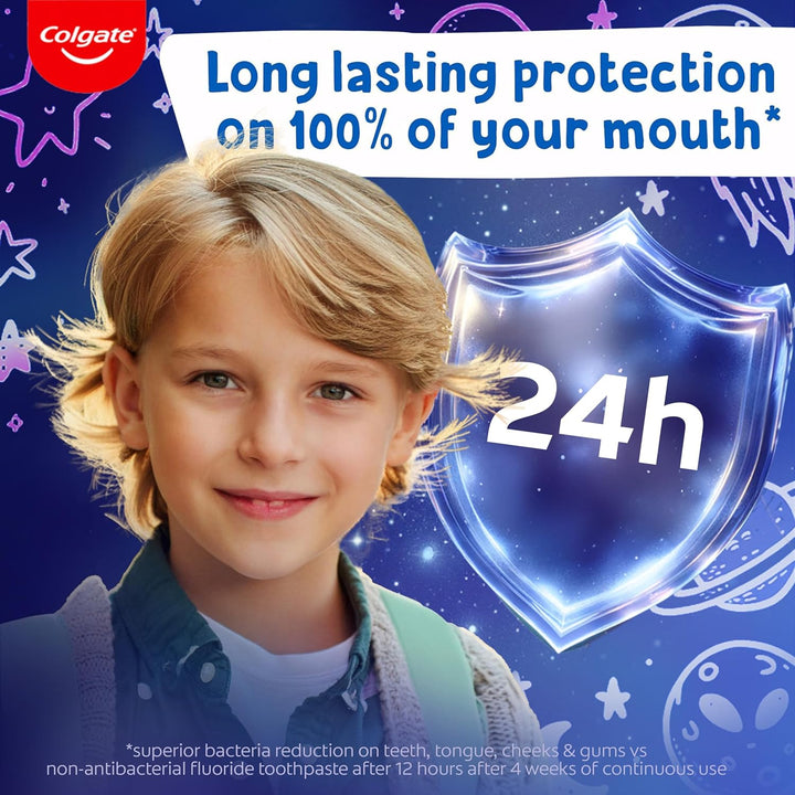 Total Toothpaste for Kids 7-12 Years - 4 Pack 50Ml Tubes - Whole Mouth Protection - Mild Mint Flavour - Fluoride Toothpaste