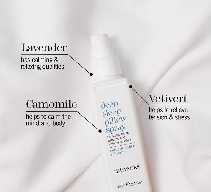 Deep Sleep Pillow Spray, 75 Ml, Infused with Lavender, Camomile and Vetivert - Science-Backed Natural Pillow Mist to Aid Sleep