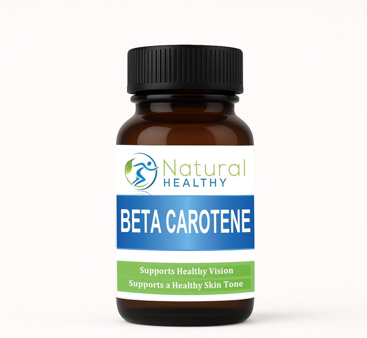 Beta Carotene 8Mg - Source of Provitamin a - 120 Tablets - Suitable for Vegans