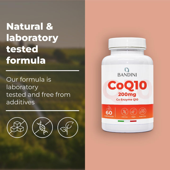 ® Coq10 200Mg | 60 Vegan Capsules of High-Strength Co Enzyme Q10 (2-Month Supply) | Naturally Fermented & Lab Tested Ubiquinone Q 10 | High Absorption Coenzyme Coq 10 Supplement 100% Pure