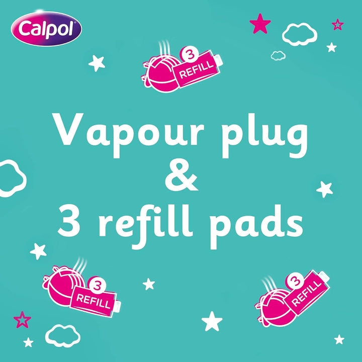 Vapour Plug and Nightlight for 3+ Months Infants (1 Plug & 3 Refills), Soothing  Lavender & Chamomile Vapour with Soft Orange Nightlight for Easy Breathing for up to 8 Hours