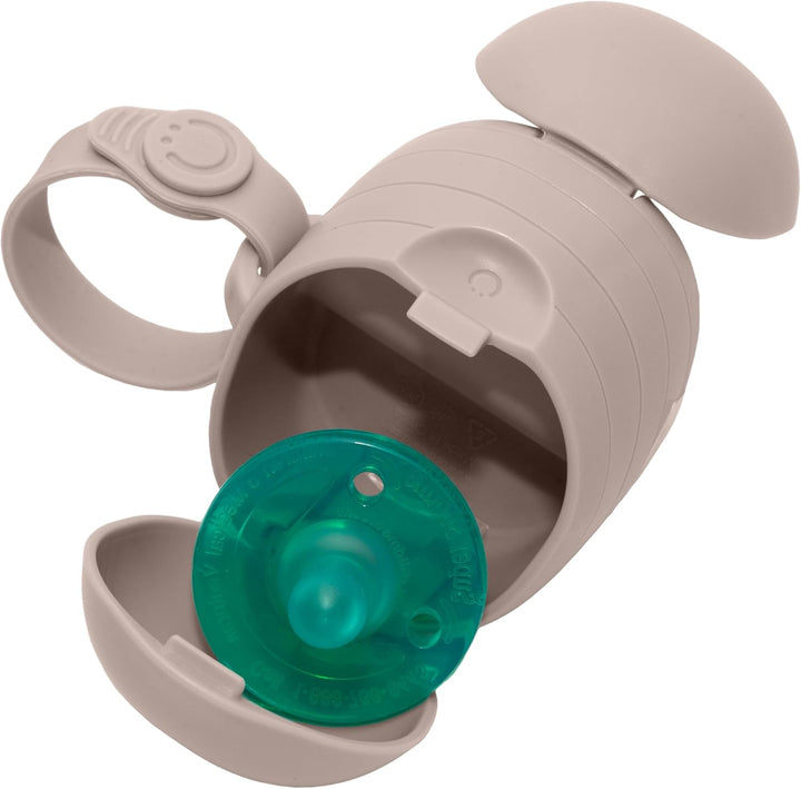 On-The-Go Soother Pod, Dummy Holder, Keeps Baby'S Binkies Clean and Accessible, Portable for Travel, Diaper Bag Accessory Must Have for Newborns, Sage Green