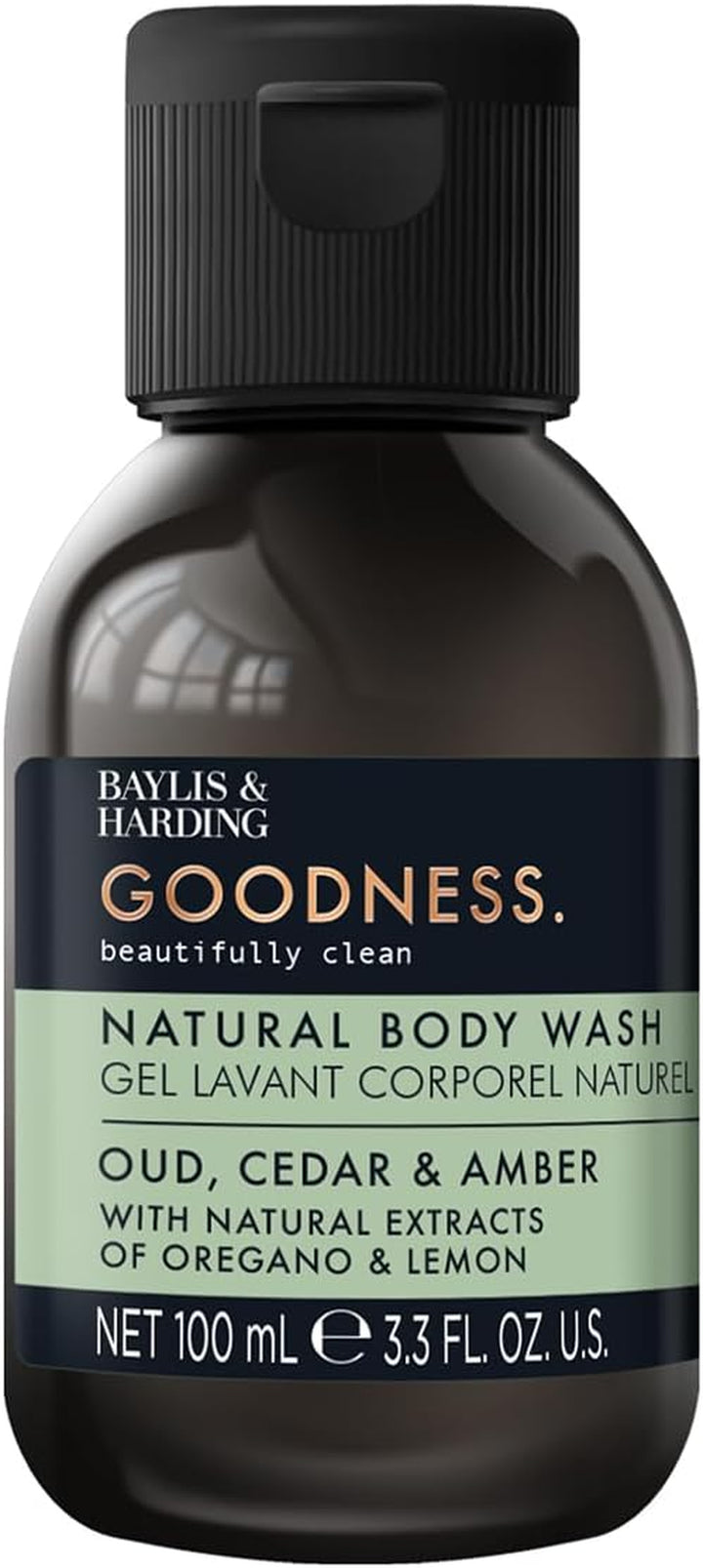 Goodness Oud, Cedar and Amber Body Wash, 500 Ml (Pack of 3) - Vegan Friendly