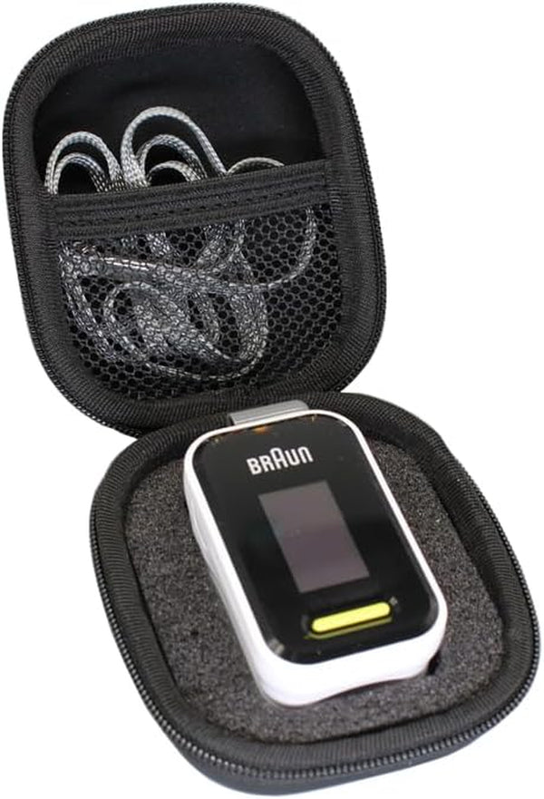 Hard Travel Case Bag for Braun Pulse Oximeter 1 Beurer PO30 PO40 Pulse Oximeter Oxipro OX2 Finger Oxygen Saturation Monitor