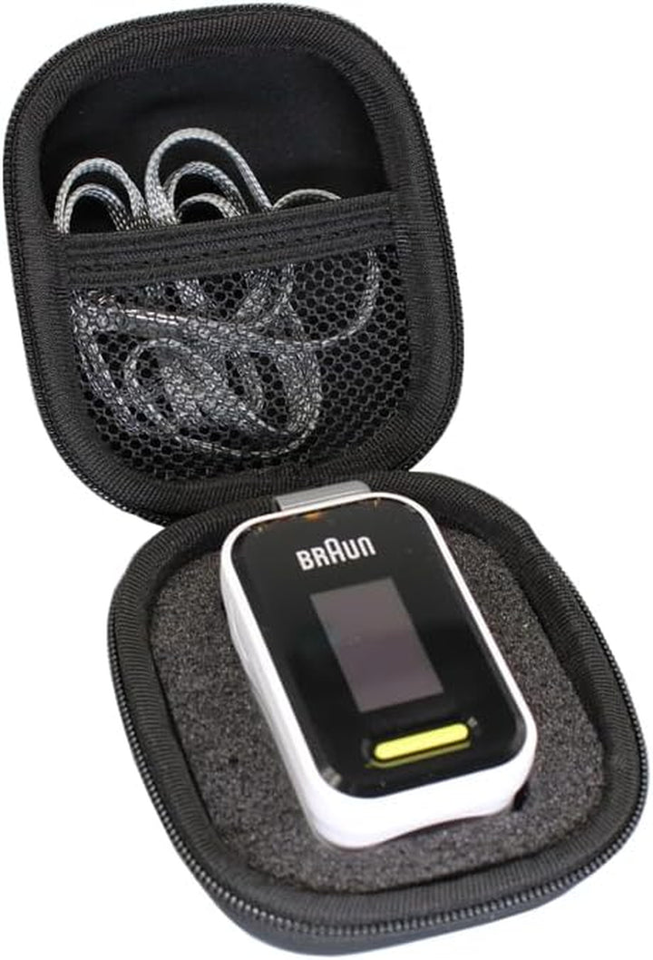 Hard Travel Case Bag for Braun Pulse Oximeter 1 Beurer PO30 PO40 Pulse Oximeter Oxipro OX2 Finger Oxygen Saturation Monitor