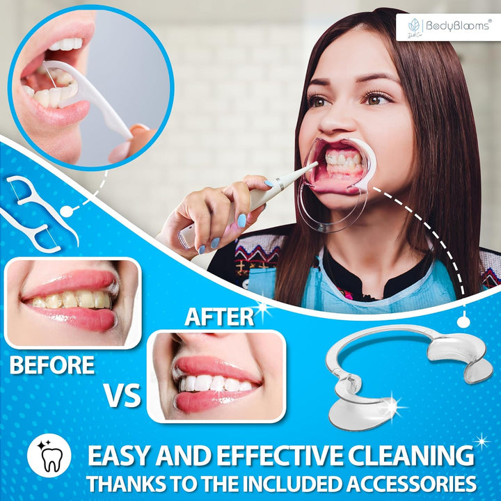 Plaque Remover for Teeth 5 Speeds| Tartar Remover for Teeth| Teeth Cleaning Tools| Tooth Cleaner Plaque Removal| Clean Mouth Every Day| Ideal for Teeth Cleaning Plaque Removal to Do at Home