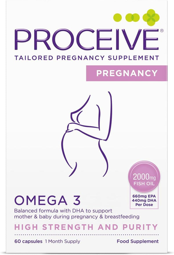 ® Pregnancy Omega 3 High Strength & Pure Fish Oil Tablets (60 Capsules)
