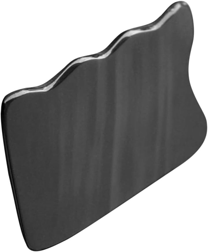 Natural Horn Scraping Board Gua Sha Tool Smooth Skin-Friendly Massager for Face Neck Back Therapy Massage with Comfortable Grip