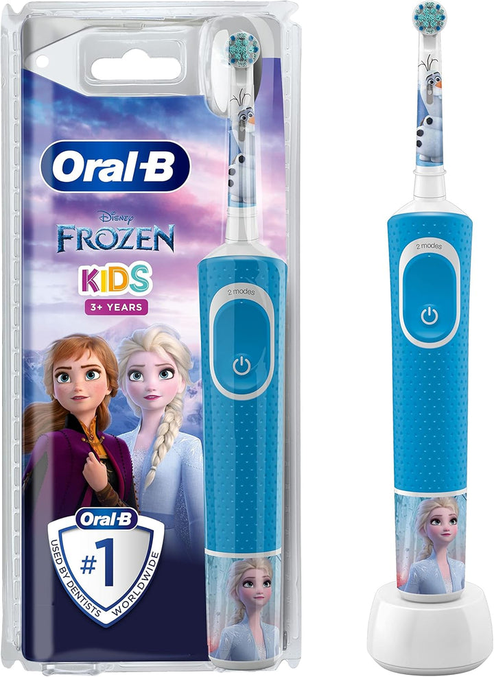 Stages Power Kids Electric Toothbrush Featuring Frozen Characters, 1 Handle, 1 Brush Head, UK 2 Pin Plug