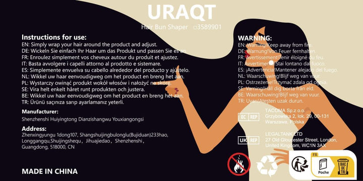 Hair Bun Shaper, 2Pcs Easy Donut Bun Maker for Hair, French Twist Fold Wrap Snap Band for Making DIY Hair Styles, Ballet Hair Deft Bun Hair Styling Accessories for Girls Women