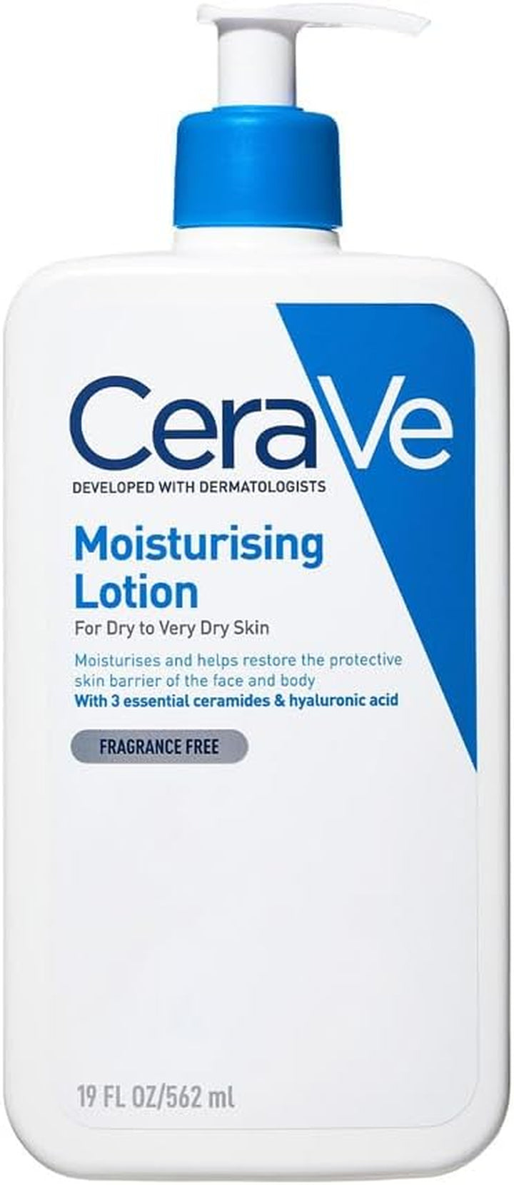 Moisturising Lotion, Face & Body, with 3 Essential Ceramides & Hyaluronic Acid, for Dry to Very Dry Skin