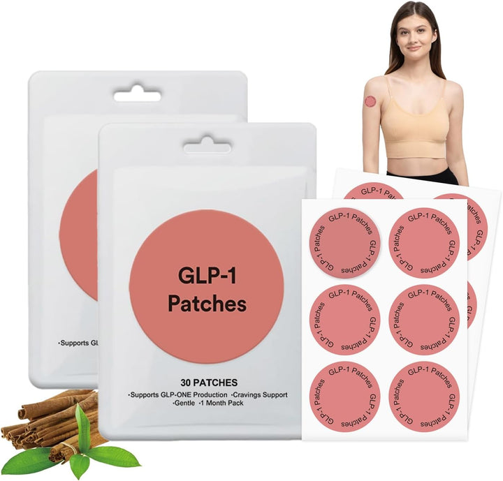 GLP1 Patch, Weight Loss Patch, Slim Patch, Natural Metabolic Support Patches - 60 PCS Supply | with Cinnamon, Chromium & B Vitamins | Plant-Based, Slimming Patches for Women & Men