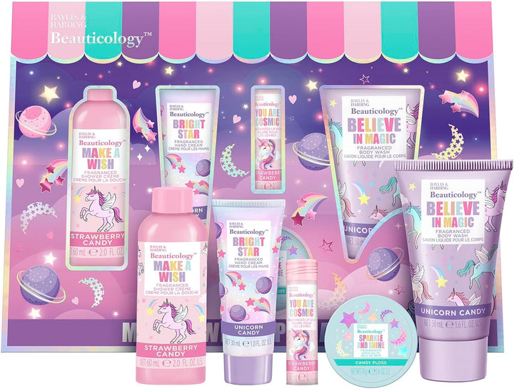 Beauticology Cosmic Unicorn Beauty Bag Gift Set - Vegan Friendly