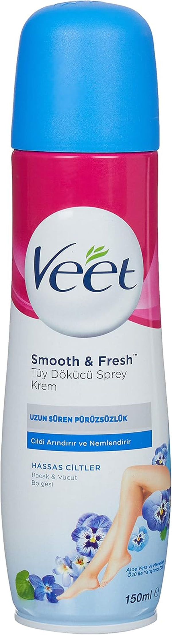 Spray-On Hair Removal Cream for Sensitive Skin 150Ml