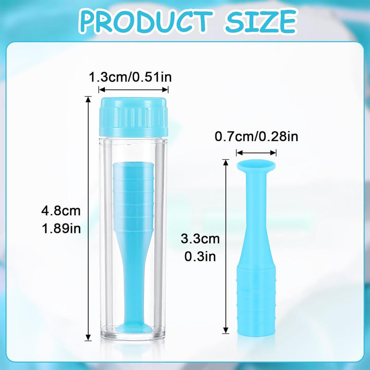 6Pcs Contact Lens Remover,Soft Contact Lens Applicator,Silicone Contacts Lenses Suction Holder for Rgp and Scleral Lenses, Hygienic Suction Holder, Easy Grip, Lightweight, for Travel Outdoor