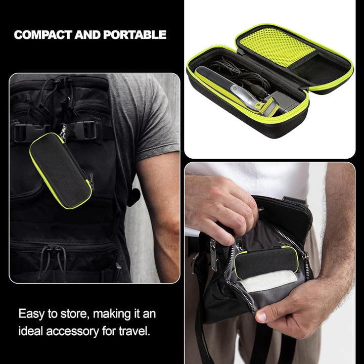 Philips One Blade Waterproof Travel Case for Norelco 360 Pro, Wahl, Hatteker, Braun Series 3/5/7/9