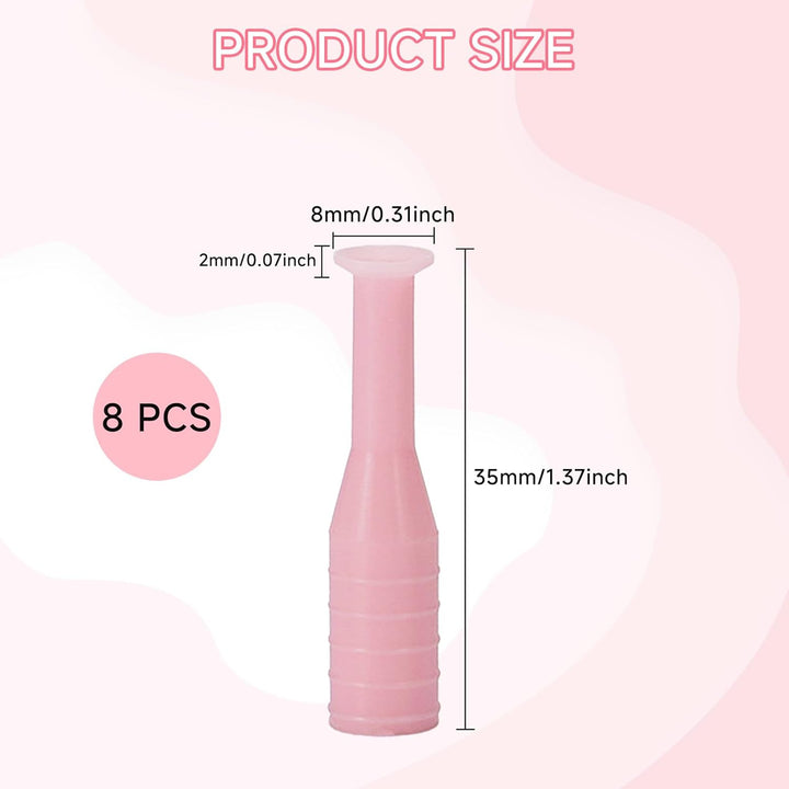 8PCS Contact Lens Remover Tool, Soft Silicone Contact Lenses Applicator with Suction Holder, 4 Colors Lens Remover Inserter for Travel Outdoor and Daily Use