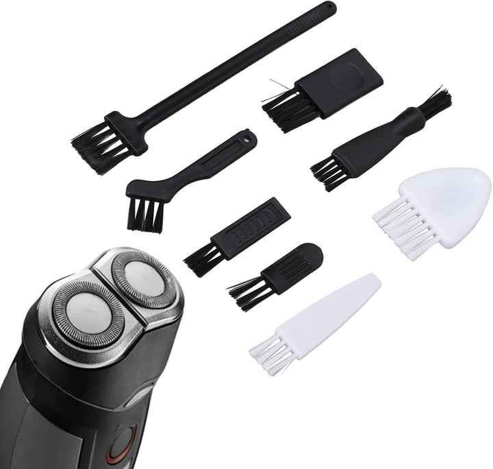 8PCS Shaver Cleaning Brushes PP + Nylon Material, Non-Slip Handle Soft Bristles, Suitable for Small Appliances/Computer Accessories/Home Cleaning, Portable Easy Storage