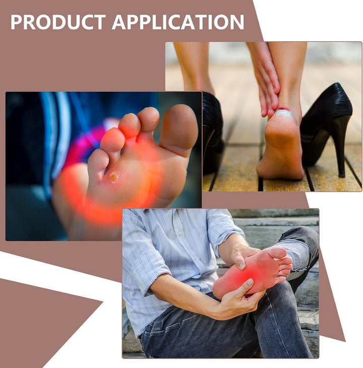 12 Pcs Moleskin Tape Blister Plasters for Foot 7.5 X 5 Cm Flannel Adhesive Pads Moleskin Blister Prevention Cushions and Pads for Heel, Toe, Pain Relief