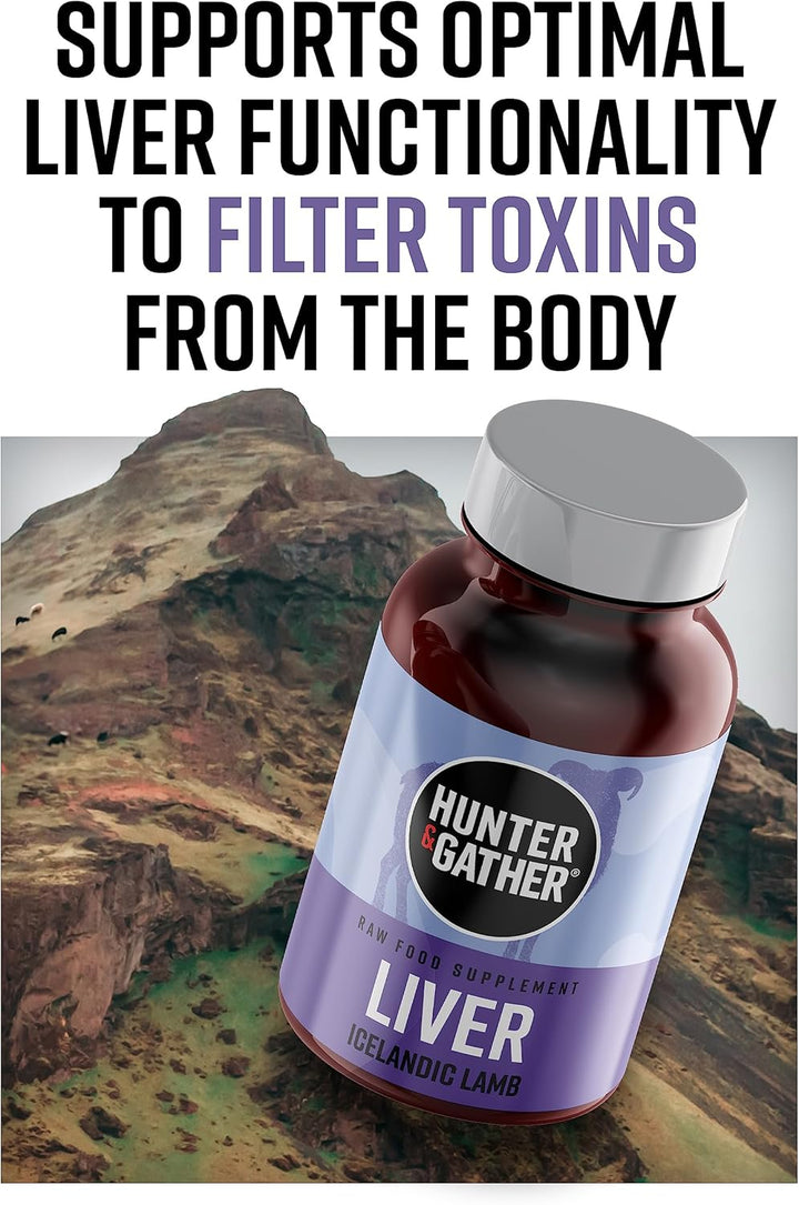 Nose to Tail - 90 Liver Capsules | Wild, Grass Fed Icelandic Lamb Ancestral Inspired Supplements| Raw Freeze-Dried Lamb | No GMO Feeds, Antibiotics or Hormones