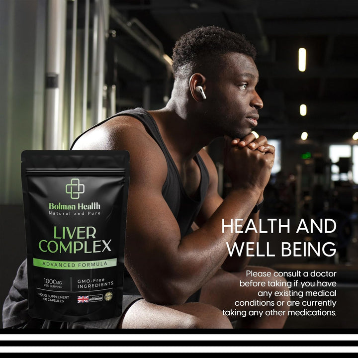 Liver Complex | 60 Capsules | 30 Day Supply | Advanced Formula with TUDCA, NAC & Psyllium Husk | Supports Liver Function, Detox, Digestion & Well-Being | Gmo-Free | Vegan Friendly | UK Made