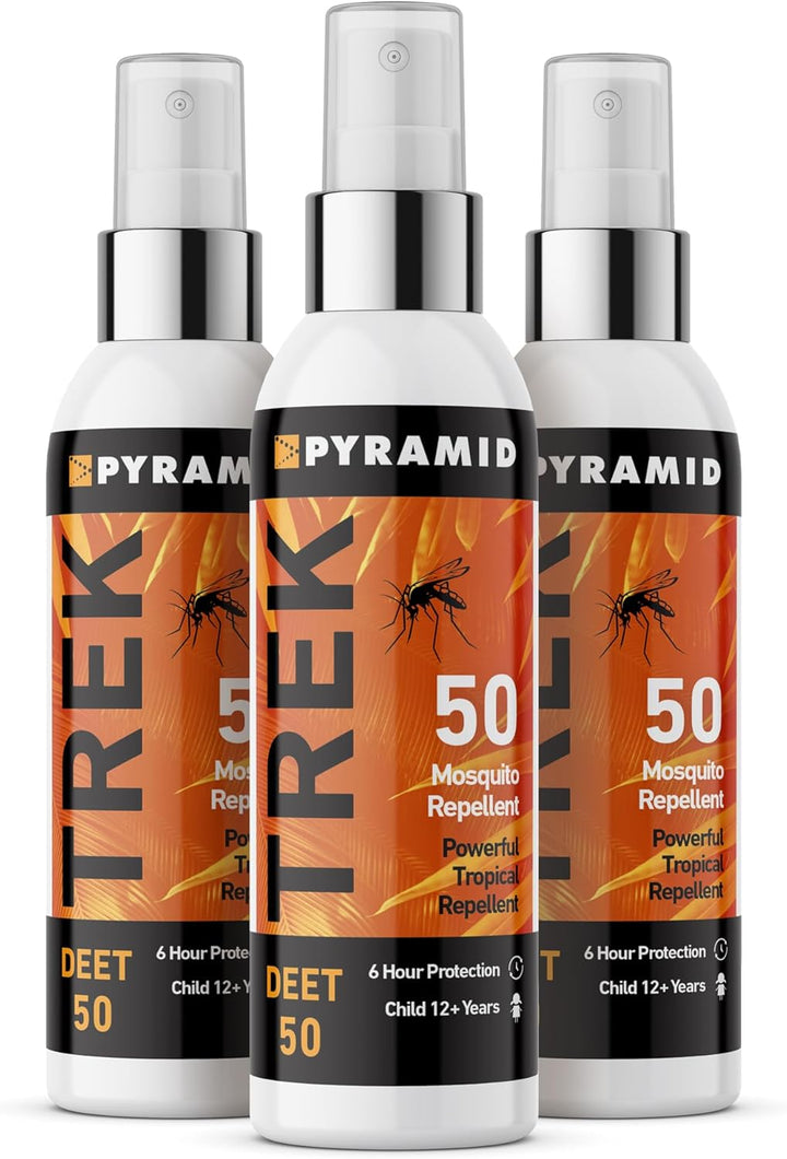 Trek 50 Insect/Mosquito Repellent Deet Spray (2 Bottles, 100Ml)
