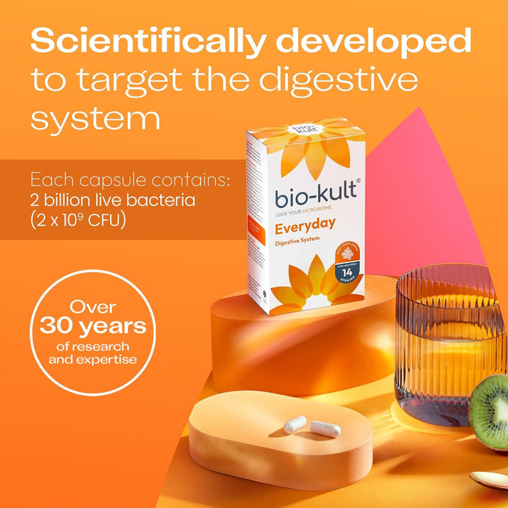 Everyday Multi-Strain Formulation Probiotics for Digestive System, 60 Capsules (Pack of 1)