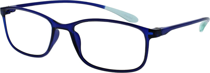 Ice Reading Glasses 3 Pack Ultra Lightweight Scratch Resistant Black Blue Grey Red Frame Mens Womens RRRR61-137Z +2.00