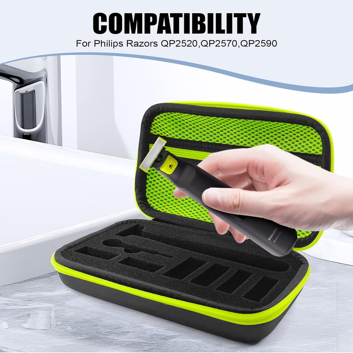 For Philips One Blade Case,Portable Razor Holder Storage Bag Waterproof Razor Storage Case for Philips,Shaver Carrying Case for Philips QP2520/90/70