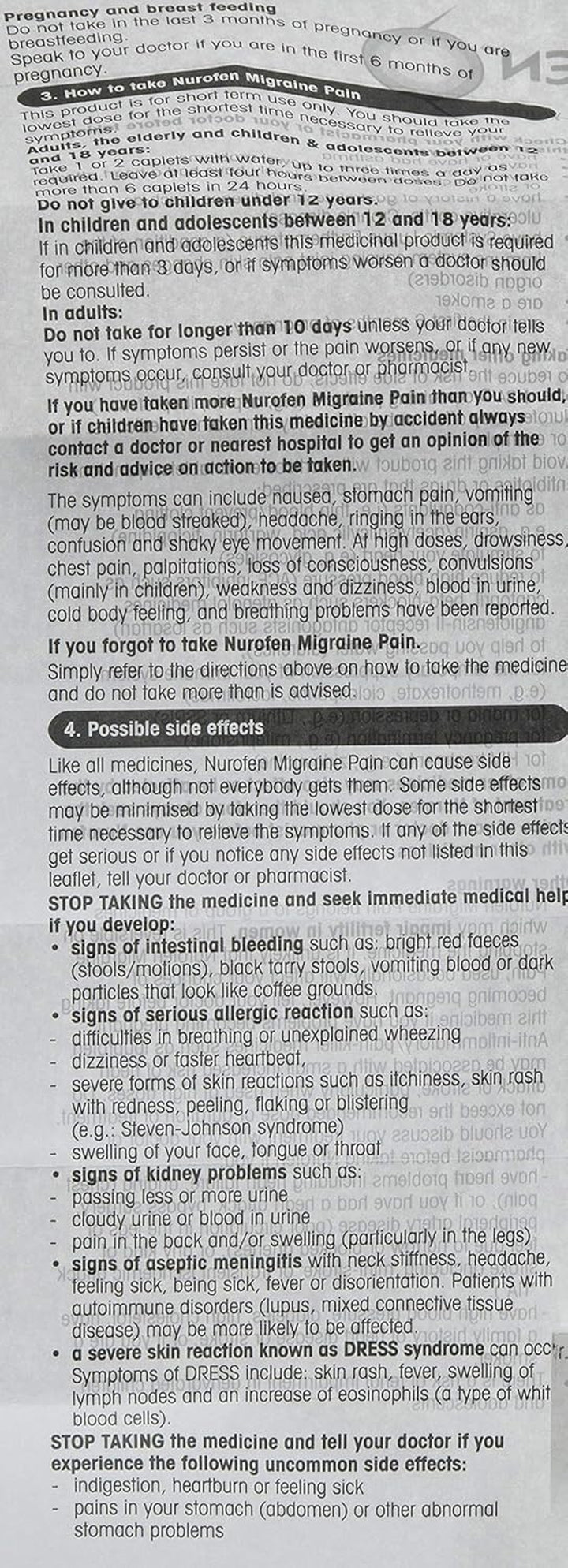 342Mg Ibuprofen Lysine Caplets, 12 Count, Strong Headache and Migraine Painkillers, Effective for Fast Relief